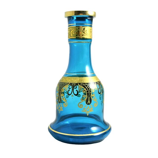 Prince Bohemian Style Glass Hookah Base - Blue