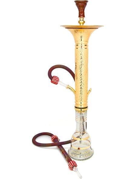 Dana Gold Ice Chamber KM Hookah - TexasHookah.com