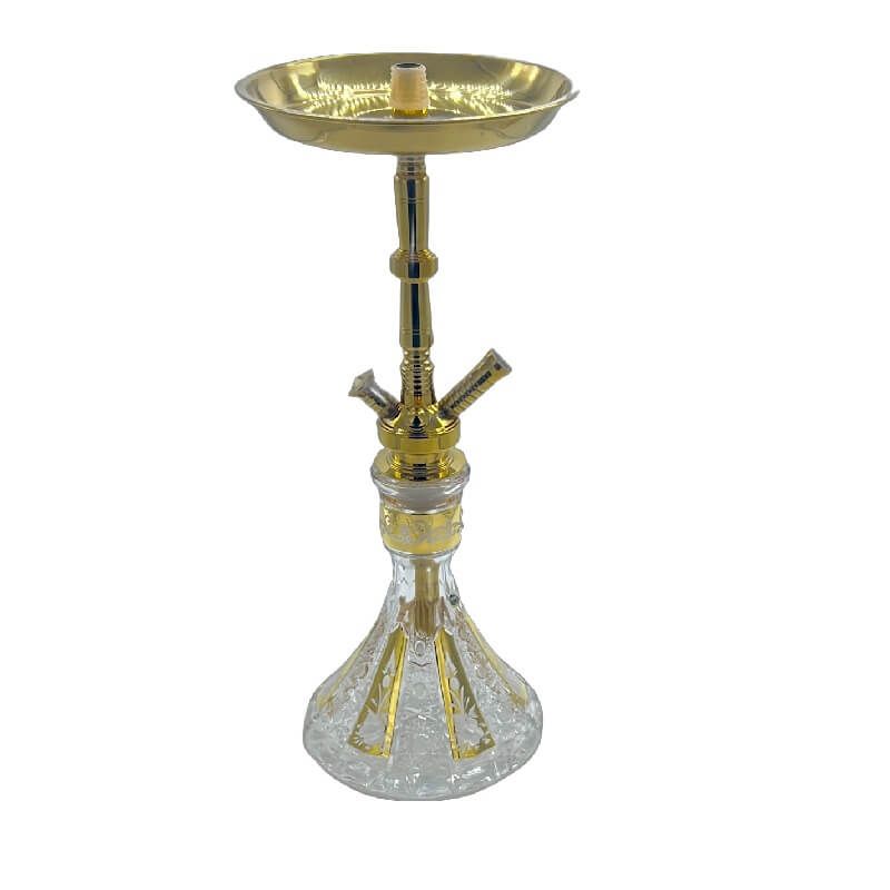MYA Crystal Gold Hookah - TexasHookah.com