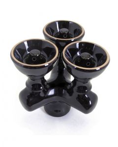 Vortex 3 Head Hookah Bowl